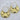Silver plated or gold plated hoops that have a crinkle texture. 