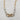 Chunky linked chain with two gemstones. This is a unique mix of chains as well as silver and gold. Great to layer alone or with complimenting necklaces. Casual or special occasions. 