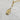 18kt gold stainless steel, non-tarnish necklace. Thick two-tone silver and gold bar shaped pendant on a paperclip chain.  Very uniquely shaped pendant that's versatile and can be great for layering with other complimenting necklaces. 