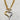 Gold stainless steel, non-tarnish necklace. Chunky chain with a large silver and gold two tone heart pendant. Great to wear alone or layering with other necklaces. 