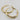 Non-tarnish, waterproof, 18kt gold plated dome, unique style hoop earrings. Hoop earrings are essential and a staple. Everyone should have a pair of hoops in their jewelry box. They can be worn with any outfit and can compliment almost any necklace style.