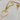 Gold small heart hanging with a larger heart on a chunky chain. Statement necklace, versatile and can be great for layering with other complimenting necklaces. Non-tarnish and waterproof. 