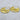 Silver plated or gold plated hoops that have a crinkle texture. 